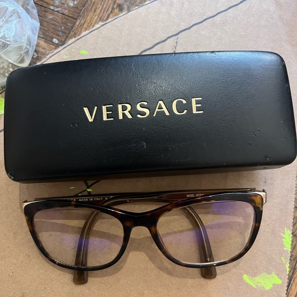 Versace Tortoiseshell Eyeglasses Prescription Wom… - image 1